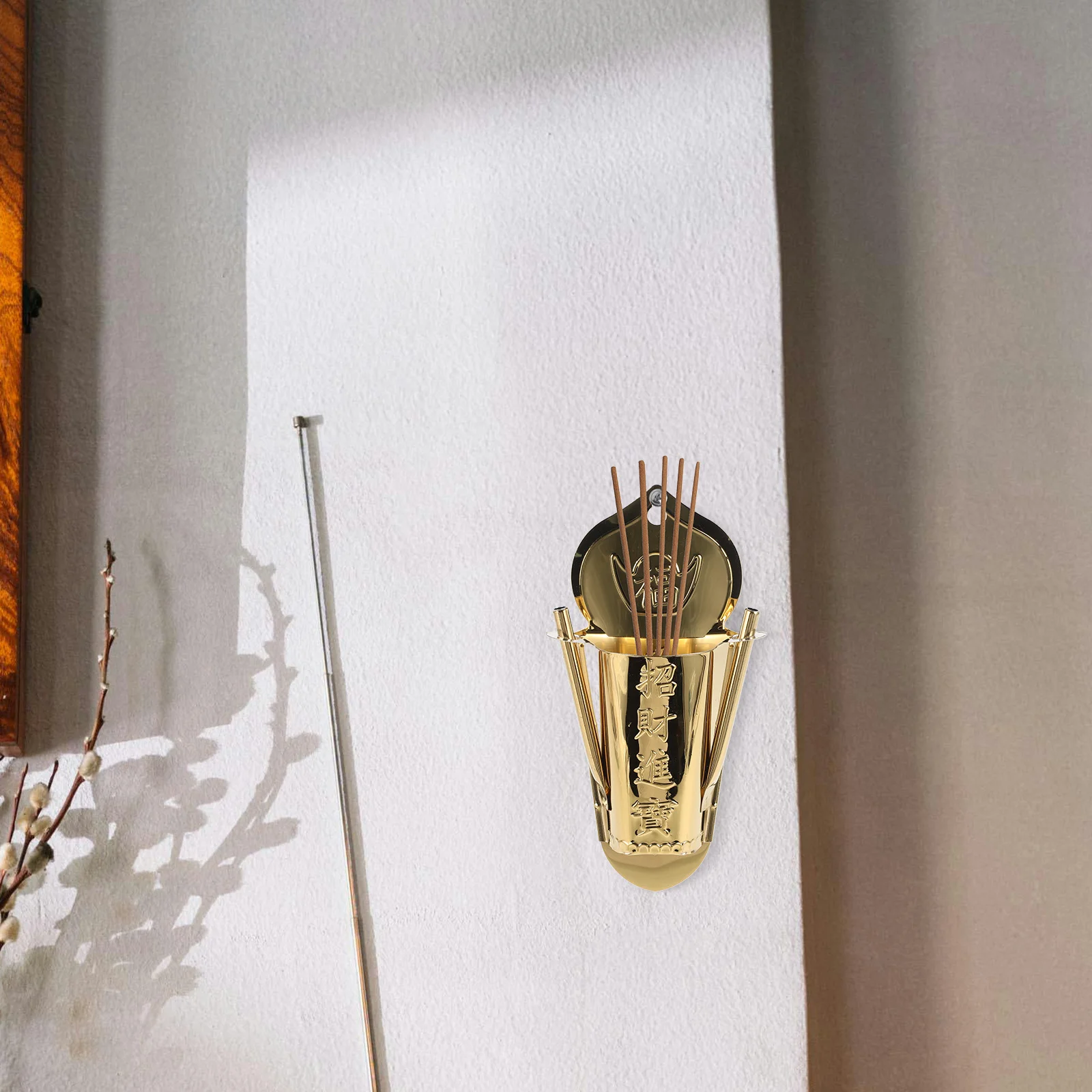 

Wall-Mounted Incense Burner Bamboo Metal Censer For Home Hanging Holder Stainless Steel Aroma Diffuser Yoga Studio Decor