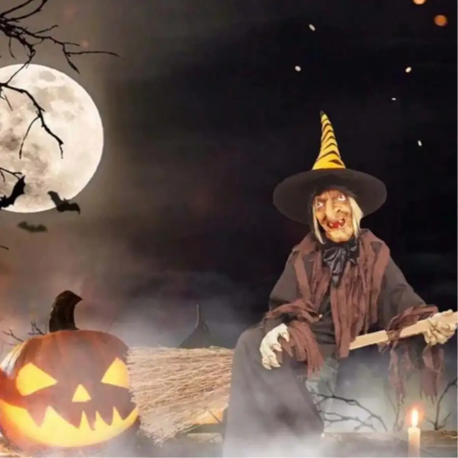 10 Stück Halloween-Mini-Hexenbesen – perfekt für Cosplay und Partydekoration im Zauberer-Stil ​ Geburtstagsdekoration Tortendekorationswerkzeuge – Detail 1