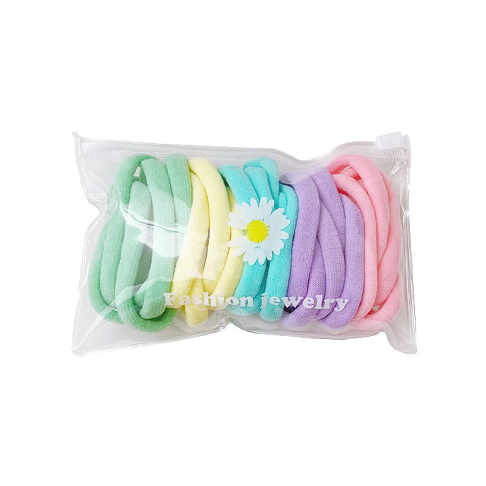 두꺼운 패션 헤어 넥타이 캔디 색상 헤어 밴드 탄성 고무 밴드 헤어 로프 헤어 액세서리 포니 테일 홀더