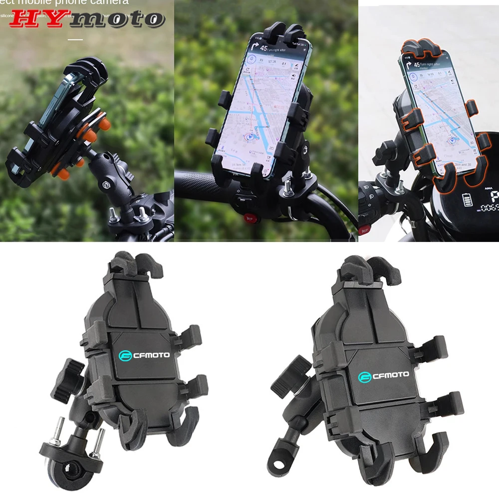 For CFMOTO 250 700 CL-X 800MT 800MK 700MT CLX700 650GT 450GT 450NK 450CL-X Moto Handlebar Mobile Phone Holder GPS Stand Bracket