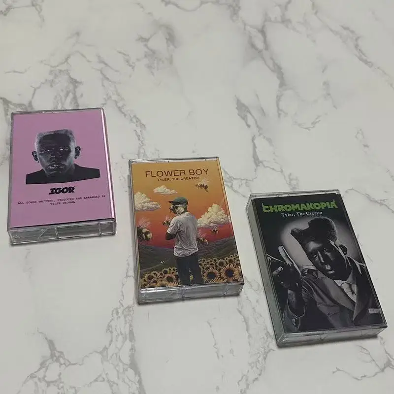 

Tyler The Creator Flower Boy CHROMAKOPIAIGOR Музыкальная магнитная лента Greatest Hits Альбом Кассета Косплей Walkman Автомобильный рекордер