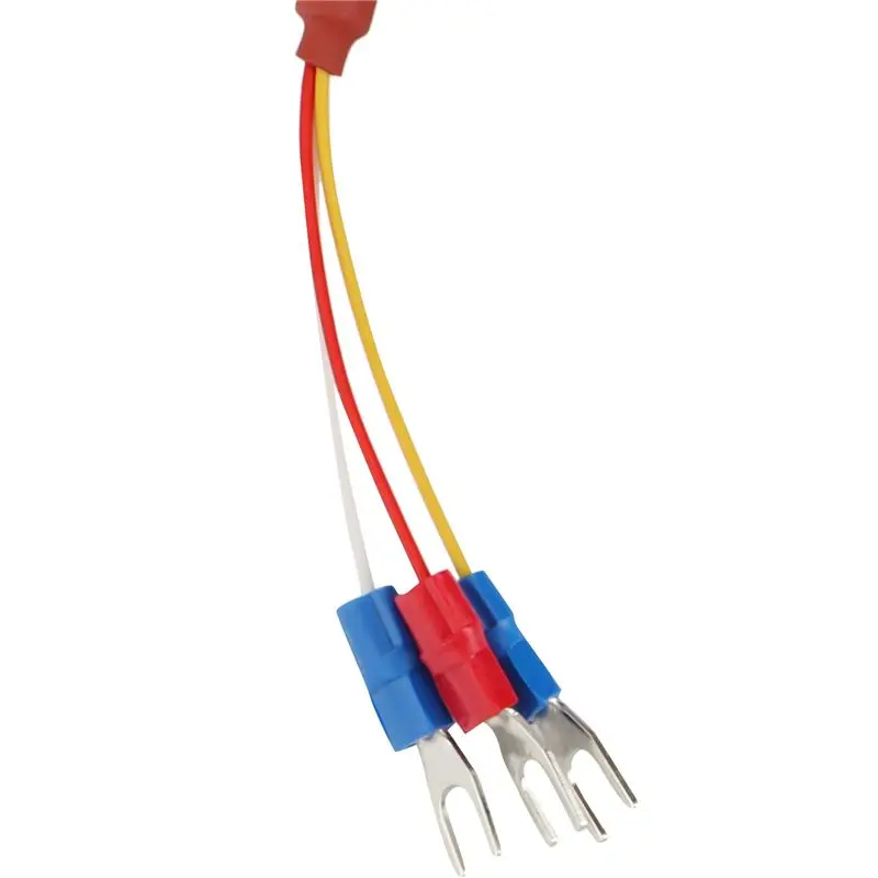 AT63-6X PT100 RTD Temperature Sensor 6Mmx80mm Class B 2M Silicone Gel Coated Wire Platinum Resistance Pt 100 Stainless Steel