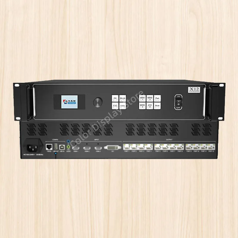 Colorlight X12 Full Color RGB Module Rental Screen Video Wall Controller LED Display Screen Video Processor Supports DVI HDMI