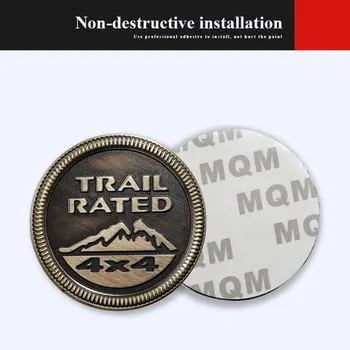 吉普車3D金屬徽章車身後備箱雪山設計貼紙,適用於自由俠、指南者、大切諾基、牧馬人、愛國者、盧比肯車型 8 最佳銷售 吉普叛逆者(Jeep Renegade)的配件 - №8