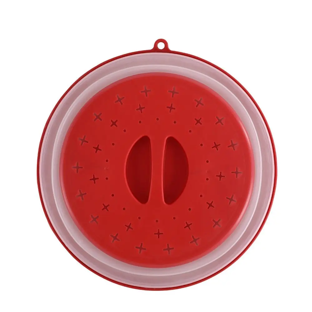 Multifunction Microwave Splatter Cover Anti Flies Splash-proof Food Preservation Cover Easy Grip Foldable Fruit Washing Basket