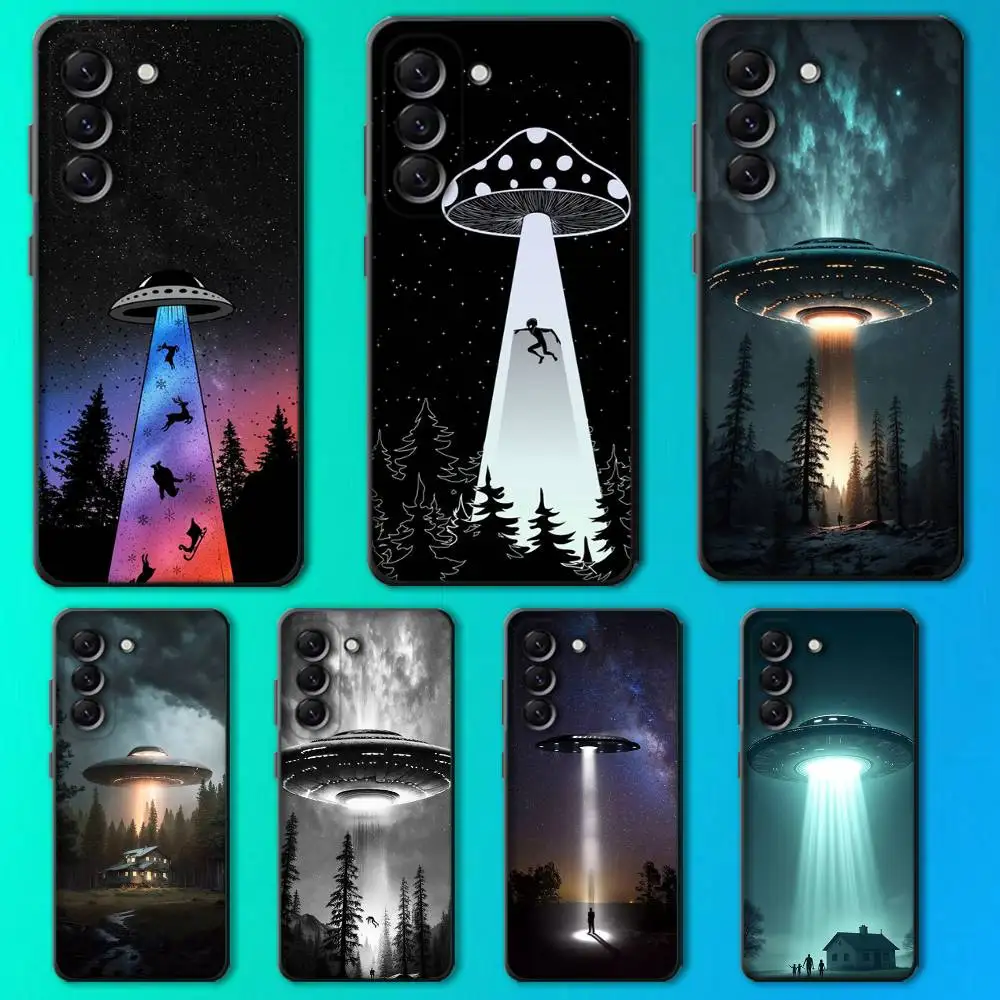 

UFO Alien Thing Phone Case For Samsung Galaxy A13,A21s,A22,A31,A32,A52,A53,A71,A80,Soft Black Shell