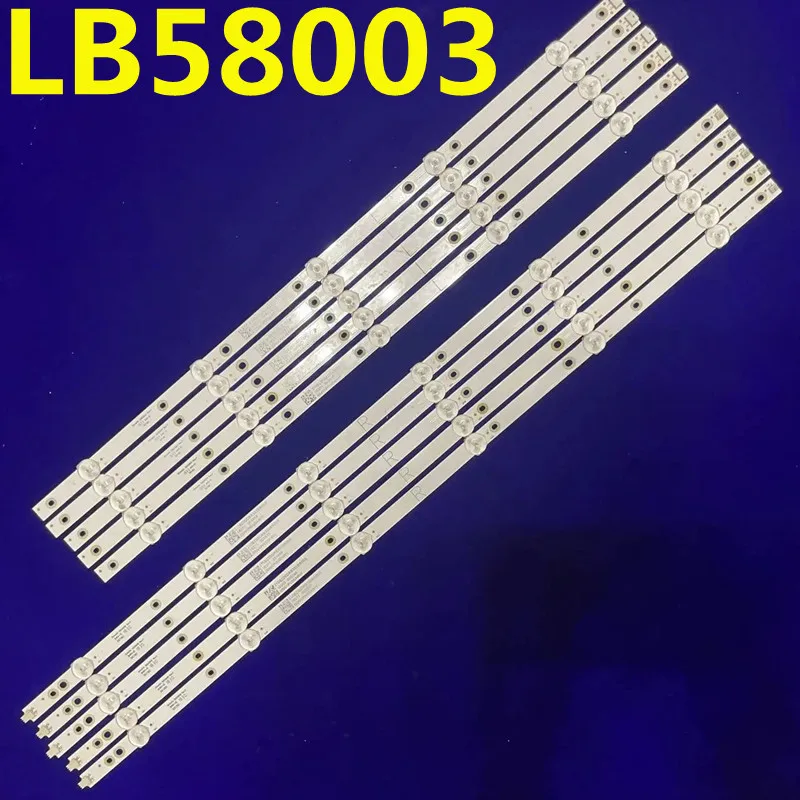 แถบไฟแบคไลท์ LED สำหรับ LB58003 V0 LB-GM3030-GJPHP585X11AA12-R 58PUD6513แอลอีดี58PUS6203 58PUF6013/T3 58PUS6504/12 NS-58DF620NA20