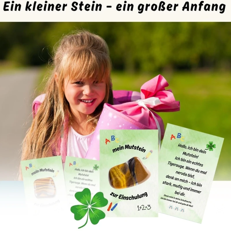 حجر عين النمور 2025 تذكارات العودة إلى المدارس مع دعم لاصق للتعلم الإبداعي والهدايا التذكارية 15UB