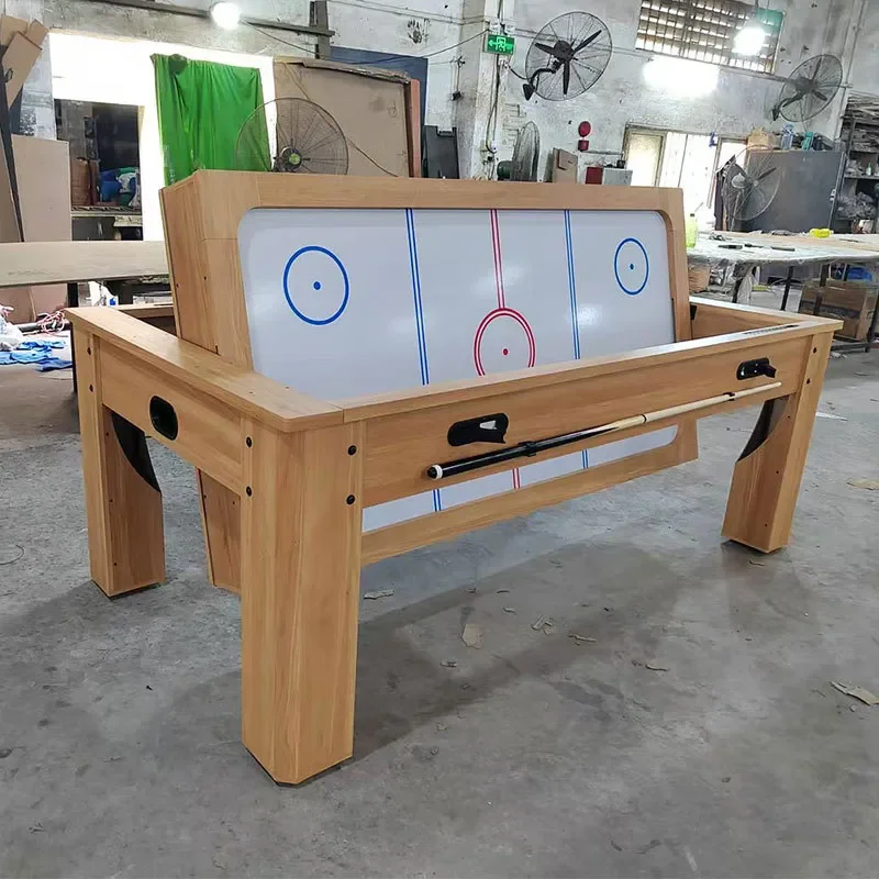 8ft 4 in 1 Multi Game Table Combo Pool Air Hockey Billiards Folding Convertible Gaming Table for Home Bar Rec Room Space