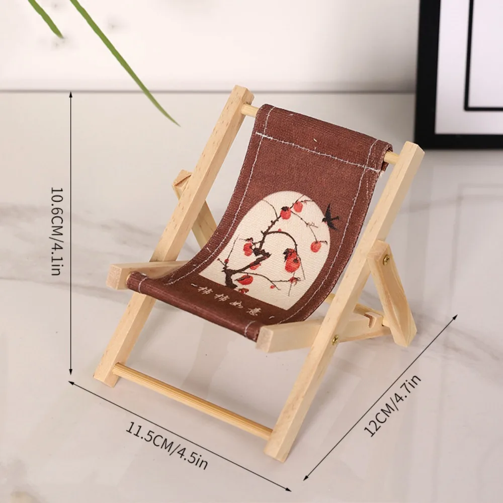 

New Mini 1/12 Dollhouse Chair Multistyles Wood Beach Chairs Dollhouse Deck Chair Model Doll House Furniture Accessories