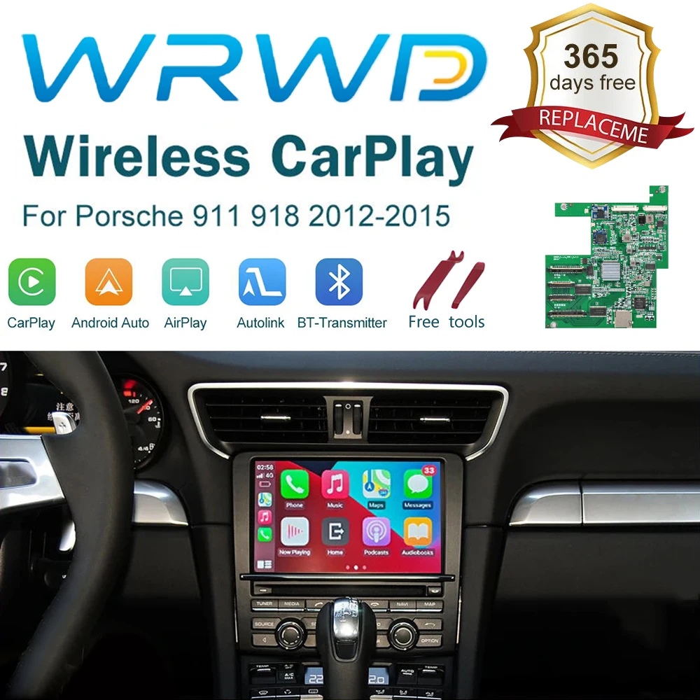 Wireless For Apple Carplay Adapter Module For Porsche/Panamera/Cayenne/Macan/Cayman 911 718 PCM 3.1 Android Auto Multimedia