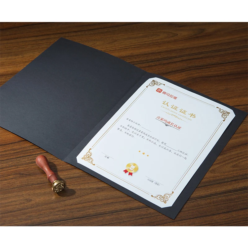 2 Packs Honorary Certificate Shell A4 Letter of Engagement Authorization Cover Making Competition Award