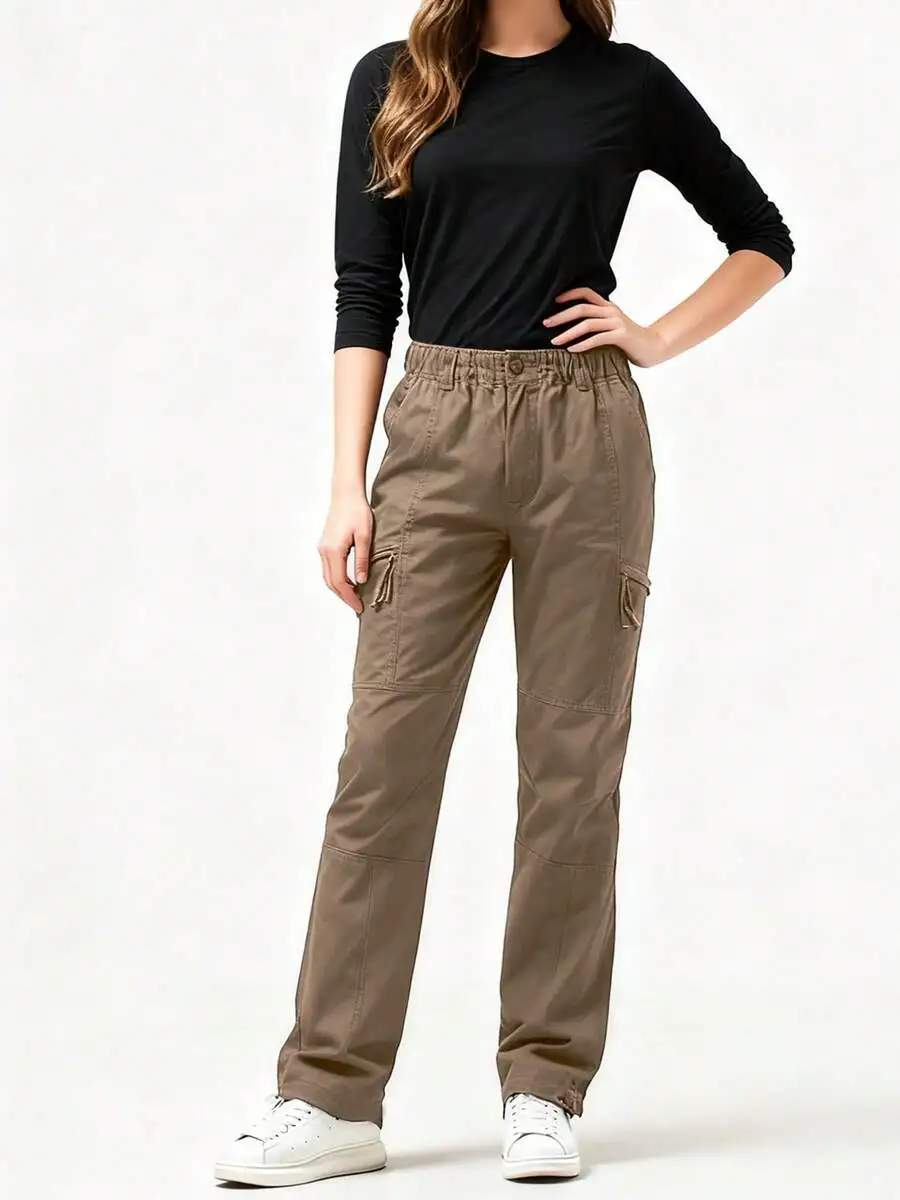 Anti-Scald And Wear-Resistant Elastic Waist Long Pants, Labor Protection Work Pants, Men's Work Uniform Pants, Loose-Fitting, view 4