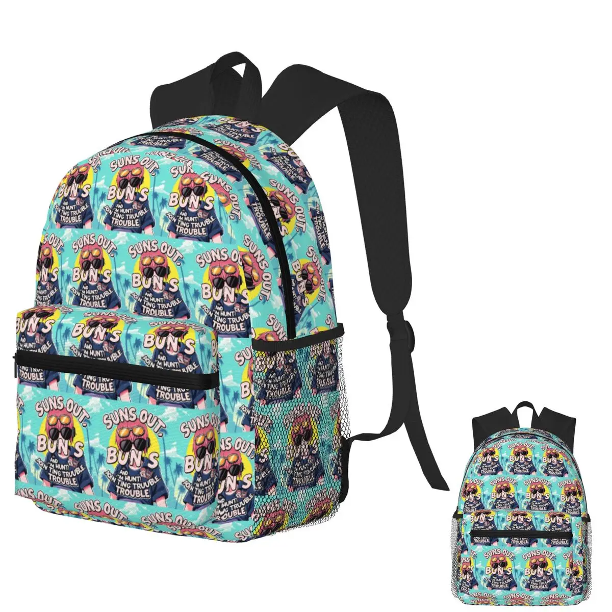 

Gyal Summer Vibe Student Backpack School Bag Hiking Travel Daypack for Boys Girls Bookbag Shoulder Bags