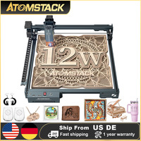 AtomStack A10 Pro V2 60W Laser Engraver Cutter 12W Optical Power Offline Engraving Metal Cutting 6mm Wood 5mm Acrylic 3mm MDF