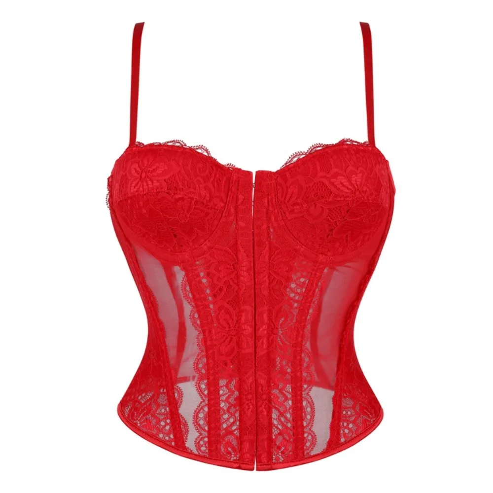 

Sexy Figure Hugging Corset Top with Eyelash Lace Trim, Sheer and Seductive Featuring Spaghetti Strapslin Gerie Pornos Body Vrouw