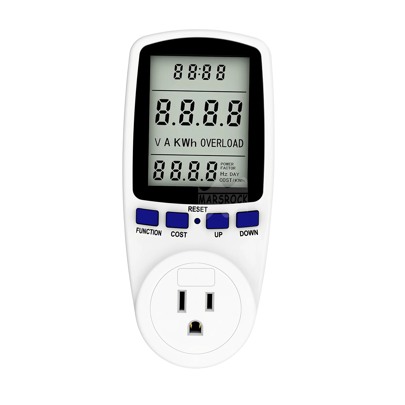 Solar power meter with LCD display screen, high-quality and accurate watt power tester