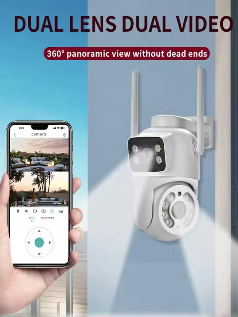 4K Ptz Wifi Ip Camera with Ai Auto Tracking - 8Mp Outdoor Security Camera, Ip66 Waterproof Night Vision Cctv System