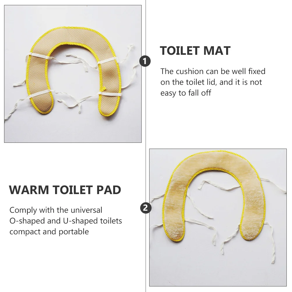 قطعتان من وسادة مقعد المرحاض الدافئة للأطفال وسادة من الفلانيل الناعمة مع قاعدة من البولي يوريثان تناسب المراحيض العالمية المحمولة للسفر