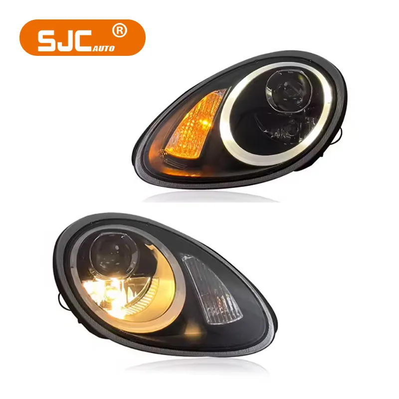 

SJC Dynamic Car Accessories Headlights for Porsche Cayman 987 2010-2017 LED Head Light Reverse Turn Brake Signal Front Lamps