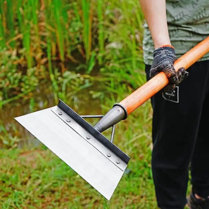 Multifunctional Garden Cleaning Shovel Head Outdoor Cleaning Shovel Steel Flat Shovel Ice Shovel Planting Weeding Farm Tool