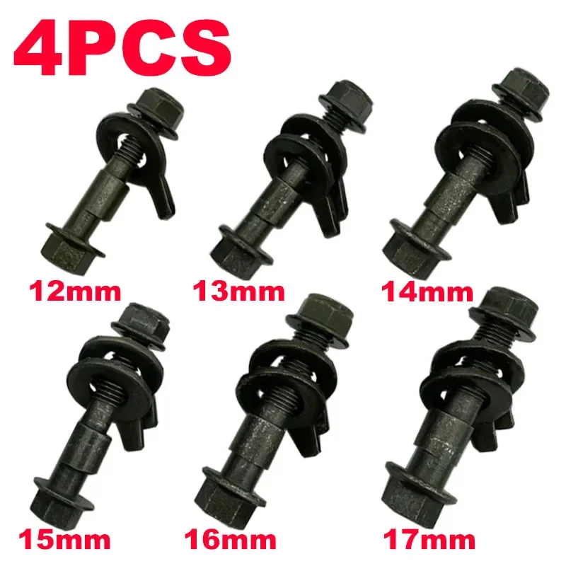 

4PCS 12mm-17mm 10.9 Wheel Alignment Camber Bolt Eccentric Screw Car Adjustment Repair Tools