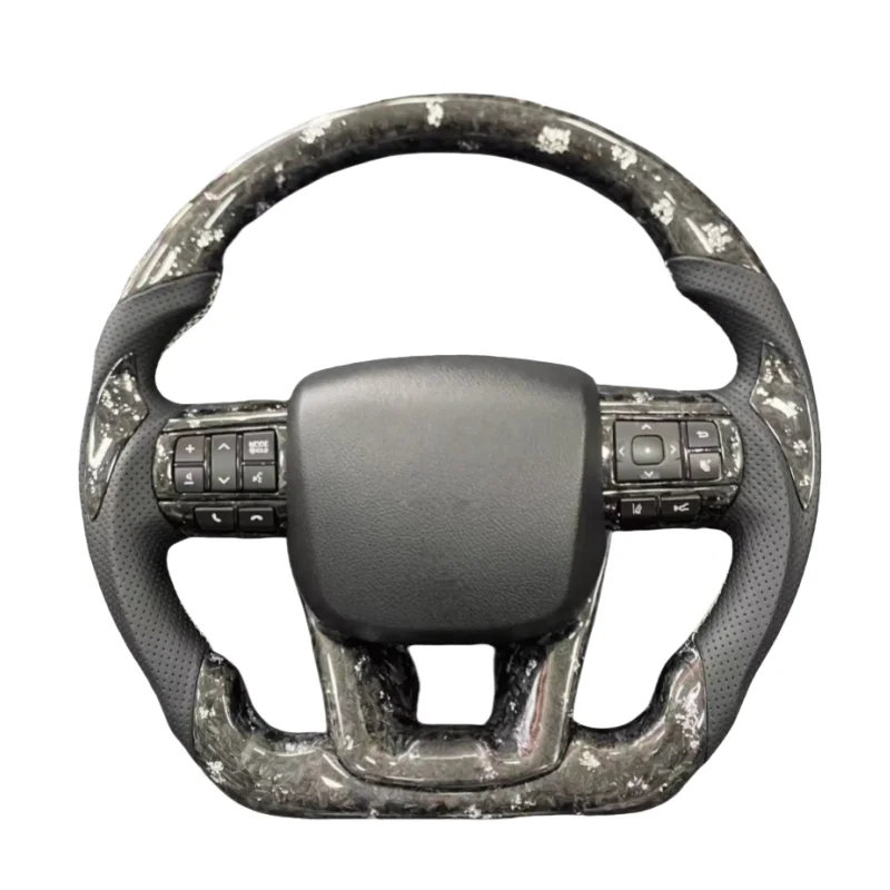 

Кованое рулевое колесо из углеродного волокна для Toyota Hilux N70 N80 Land Cruise LC70 LC71 LC75 LC76 LC79 LC120 LC150 Автомобильные аксессуары
