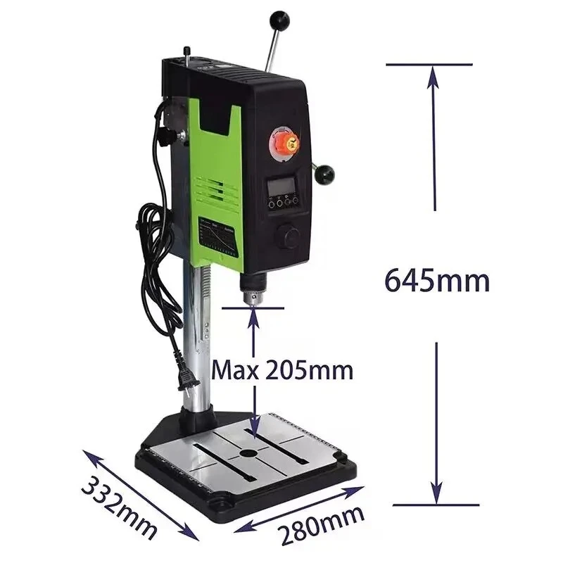 

Good stuff itDigital Display High Precision Bench Drill Small Home Hold 220V Industrial Grade Drilling and Milling Machine 90mm