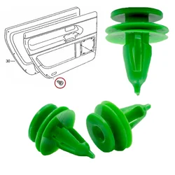 50pcs Car Door Panel Trim Fasteners Clips Plastic Pistons For Jeep Wrangler TJ Grand Cherokee Replacement Car Interior Clip