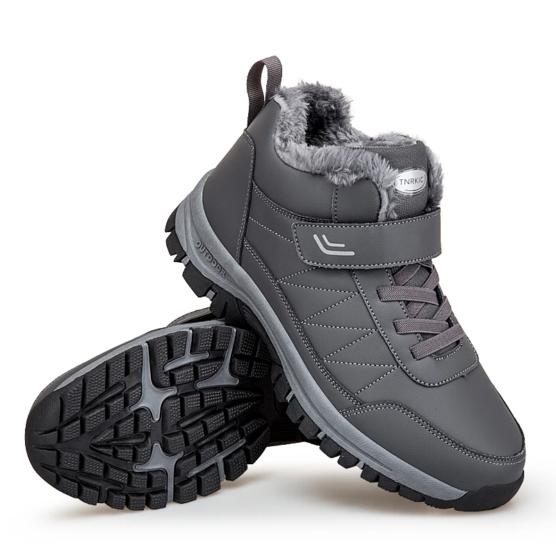 Winter Boots Men Leather Waterproof Comfortable Brand Warm Snow Indoor Ladies Ankle Boot Safety Slipper Australian Platform Boot