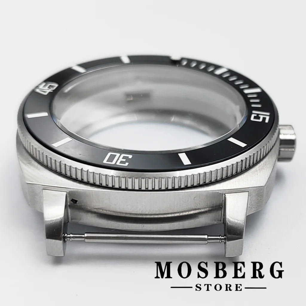 42mm Watch Case Silver Solid Stainless Steel For NH35 NH36 Automatic Watch Movement Accessorie