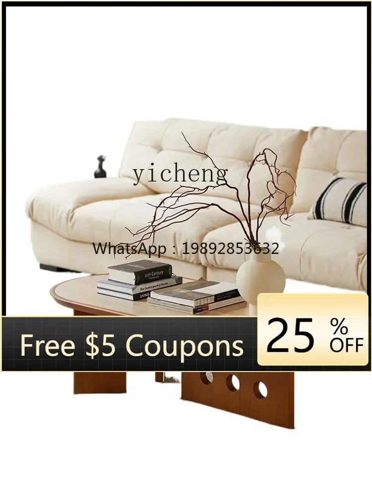 

BF Retro style living room home rock slab coffee table solid wood tea table creative coffee table