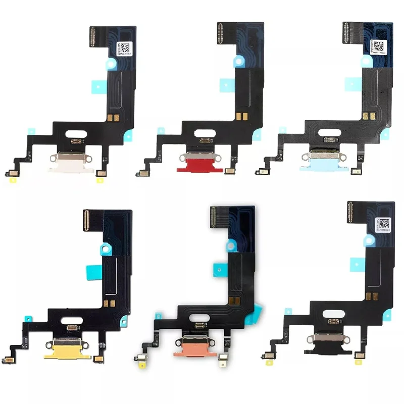 Charging Port Flex Cable For Iphone X Series X XS XR XS Max Mini Black White Orange Gold Usb Charger Dock Connector PCB Flex