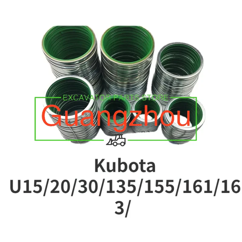 yellow oil seal MINI excavator Micro-digging Kubota U15/20/30/135/155/161/163/ Horse-head bucket shaft