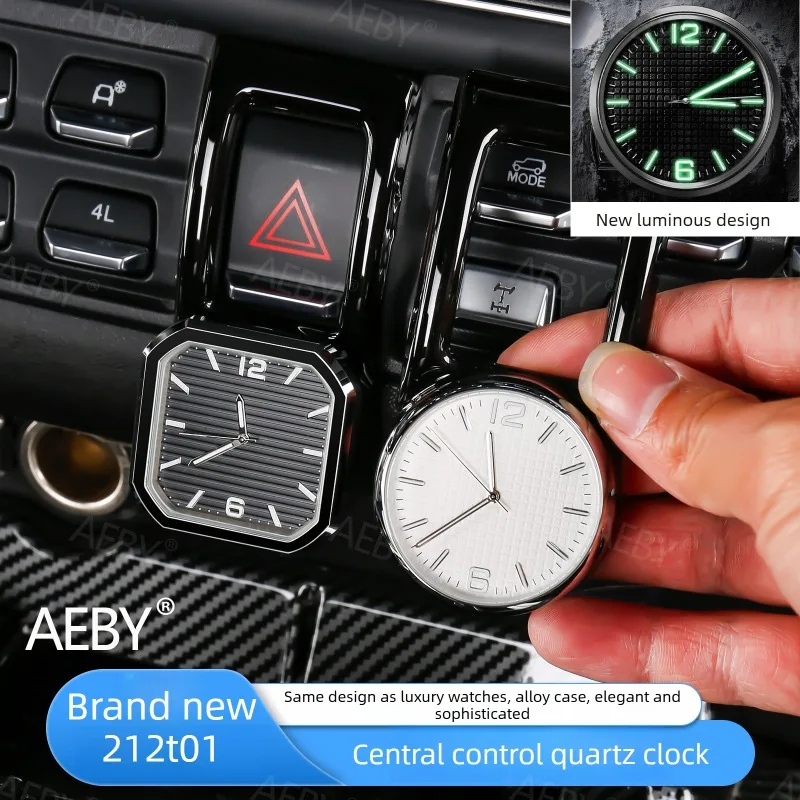 AEBY For BAIC 212 T01 car clock dashboard,Central control quartz watch car clock,digital decoration,Car interior accessories