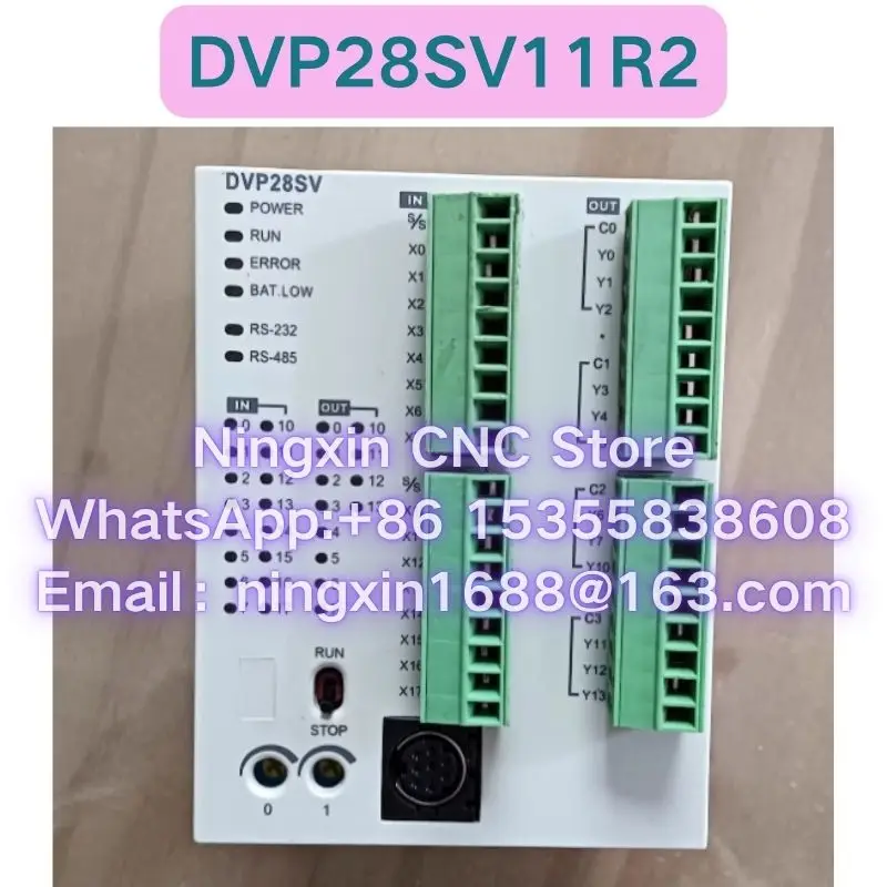 Used DVP28SV11R2 PLC module Functional test OK Fast delivery