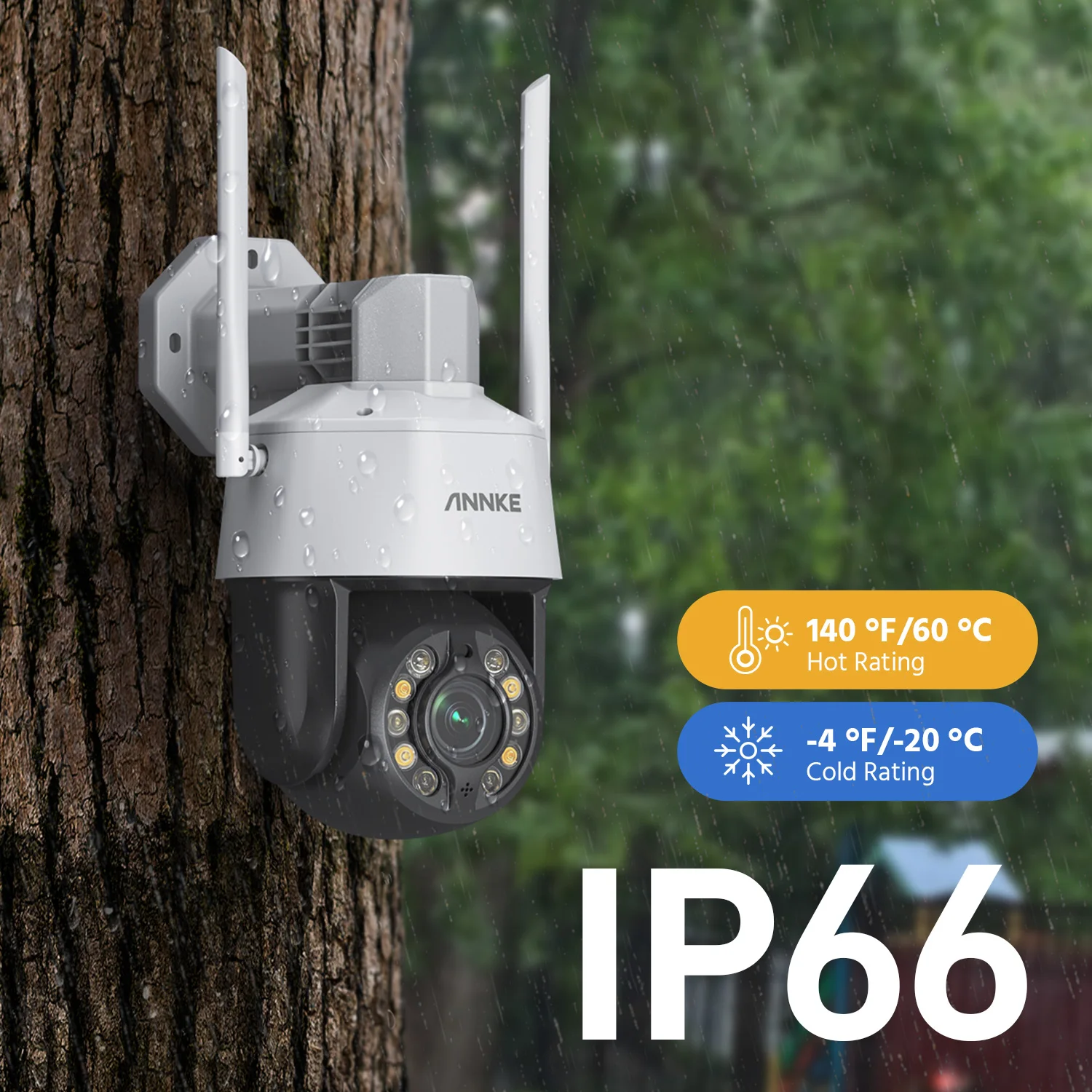 ANNKE 5MP PTZ Wifi Security Camera Two-way voice intercom Human detection and Smart Tracking IP66 Outdoor Waterproof CCTV Camera