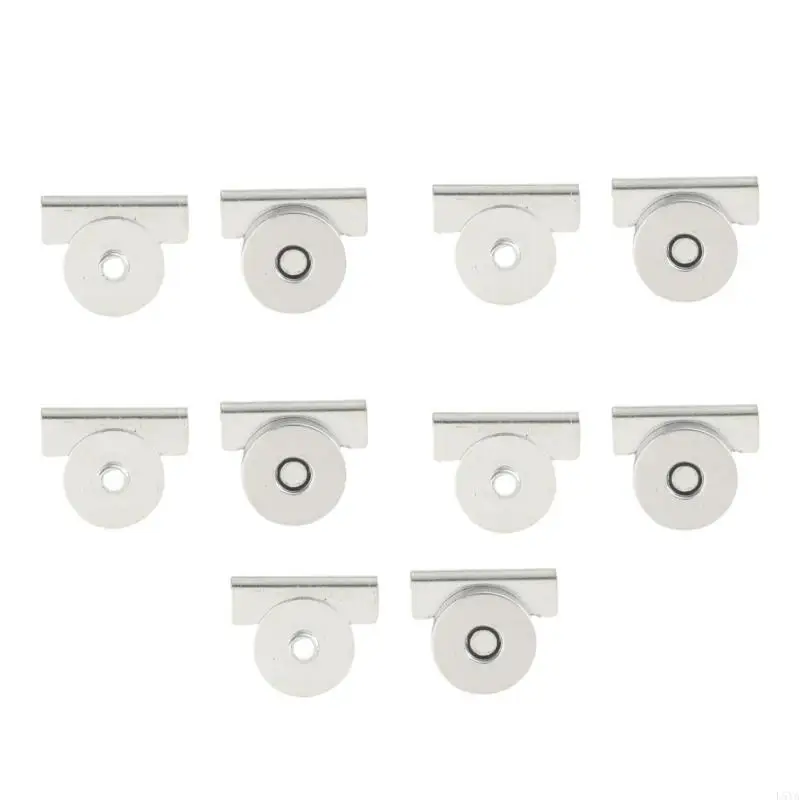 L5ya 10pcs Closure della borsa magnetica Chiusura della borsa in lega zinco Classi a scatto con elegante colore elettroplato