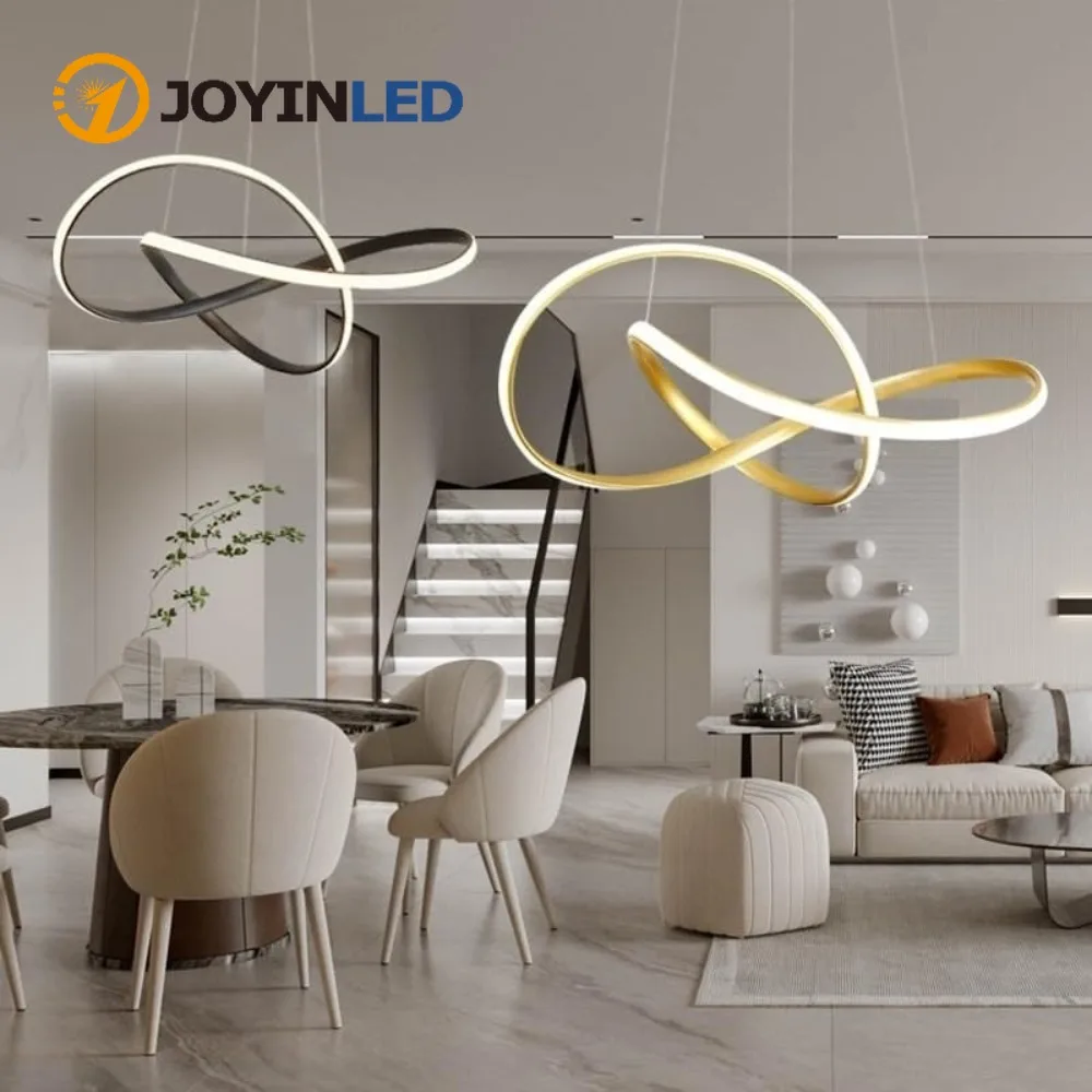 

48 Вт люстра современный светодиодный кольцевой подвесной светильник минимализм акриловый подвесной светильник для гостиной столовой кухня спальня