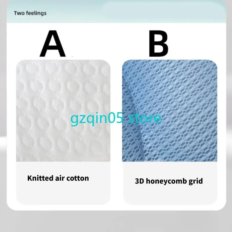 H055 وسادة للرضع قابلة للتنفس قماش ناعم للأطفال بعمر 1-7 سنوات وسادة مزدوجة الجوانب لأسرة الأطفال وراحة السفر #5