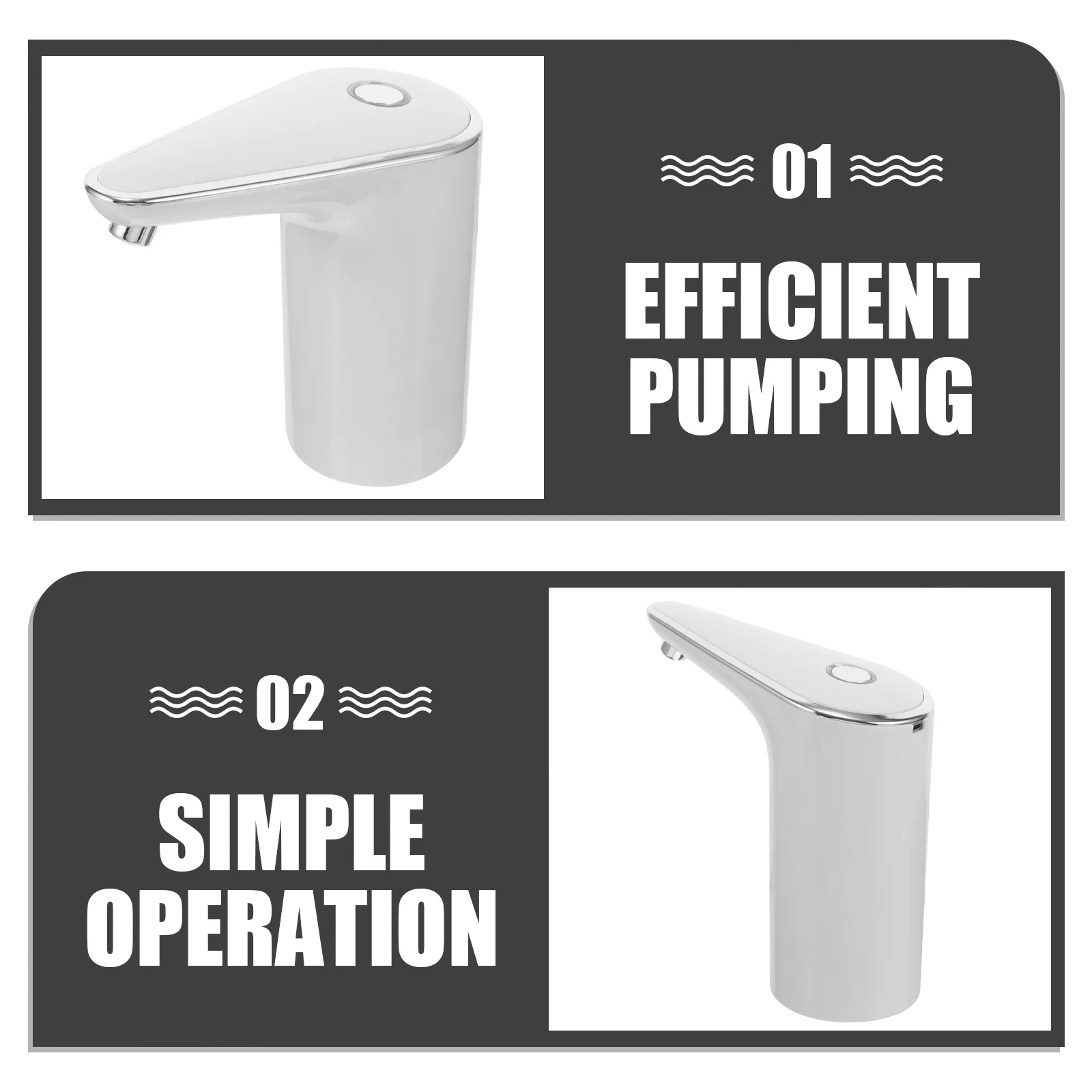 

Electric Dispenser Pump For Bottled Water Automatic Continuous Flow Desktop Countertop Bottle Jug Pump Portable Lightweight