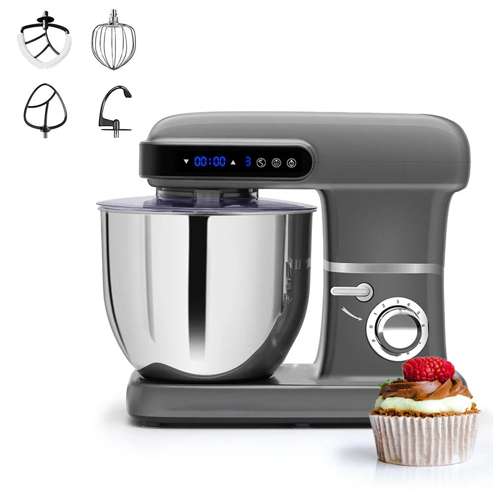 2200W Stand Mixer 10L Stainless Steel Bowl 9-Speed Tilt-Head Food for Bread Cake Dough Whisk Home Baking EU US AU UK