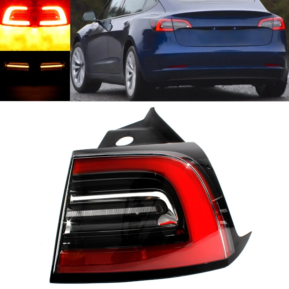 

Right Outer Side Tail Lamp Rear Light With Bulbs 1502087-00-D For Tesla Model 3 / Y 2020 2021 2022 2023