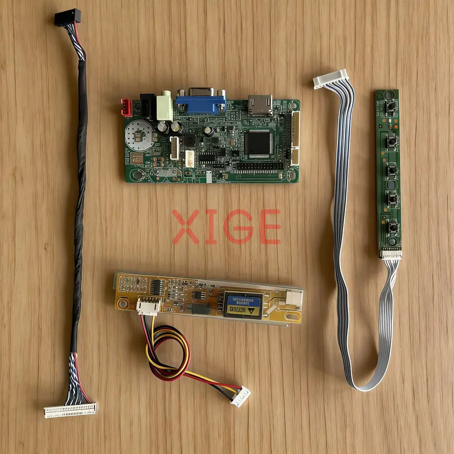 

Плата контроллера привода дисплея подходит для LTN154P3 LTN154P1 LTN154P2 LTN154MT02 1680*1050 1-CCFL 30-контактный LVDS VGA + HDMI 1680x1050 Kit DIY