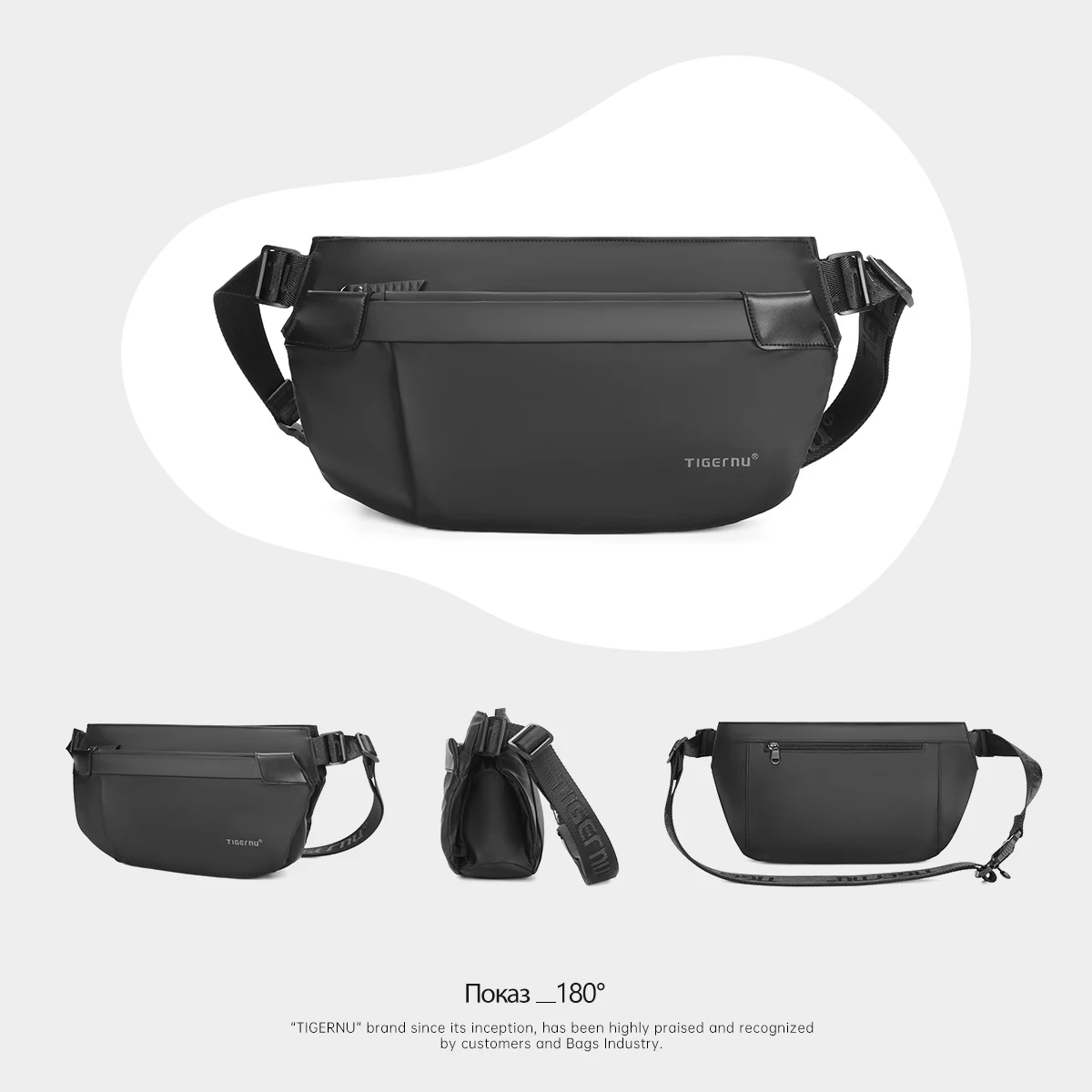 Tigernu Kreuz Tasche Mode männer Tasche Ästhetische Taschen Für Männer Wasserdichte Schulter Tasche Männliche Brust Tasche Leichte Slingbag