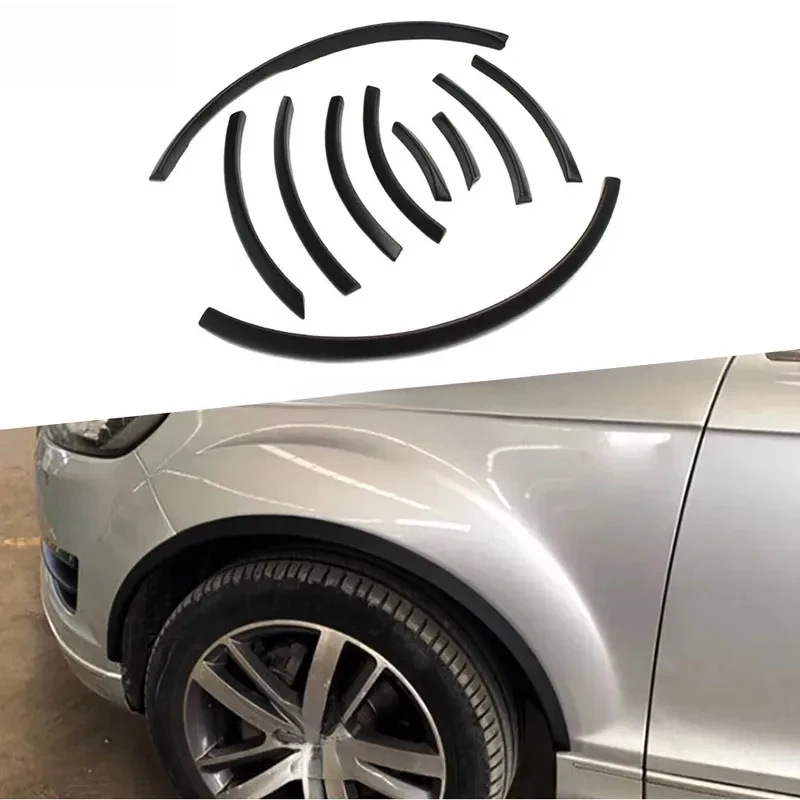 

Factory Hot Selling 10PCS/SET PP Matte Black Bumper Side Wheel Eyebrow Car Protect s Q7 SQ7 RSQ7 Sline 2006 - 2015 Styling