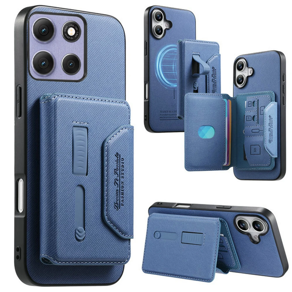 Für Motorola Signature 5G Abnehmbares Leder-Brieftaschenetui mit Magnetverschluss Moto Edge 60 Fusion 70 Pro 50 Neo 60s Capa Edge 60 Stylus Funda