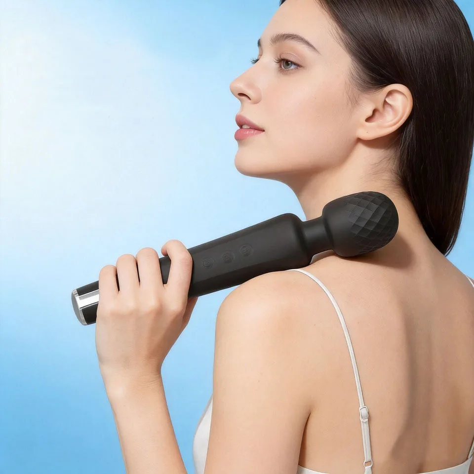 Wireless Arm Leg Back Massager Portable Wand Vibration For Body Pain Relief  Rechargeable Waterproof Massage Hammer Tool