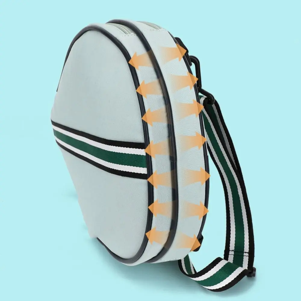 Large Capacity Sports Racket Bag Zipper Closure Adjustable Strap Lightweight Sling Bag Organizer Multipurpose