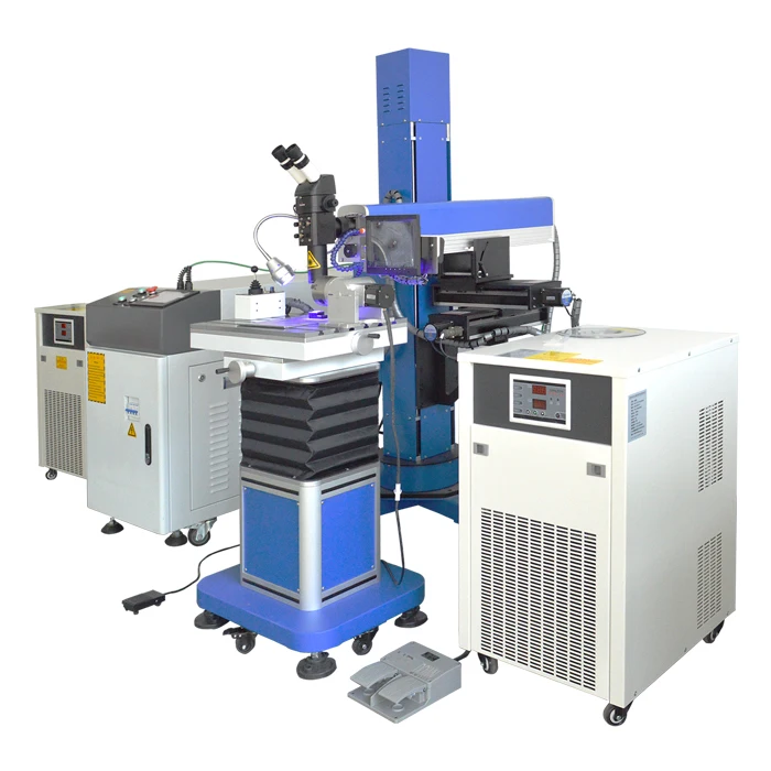 200w 300w 400w 500w Automatic cantilever mold welding machine YAG spot laser repairing fiber laser welding machine